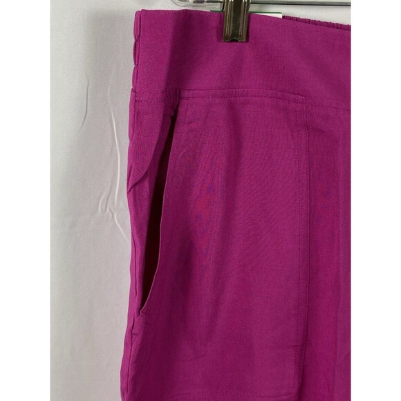 Wild fox Women’s Pink Rayon Shorts Sz M Pull On 5” Inseam Stretch Flat Front - Picture 2 of 13